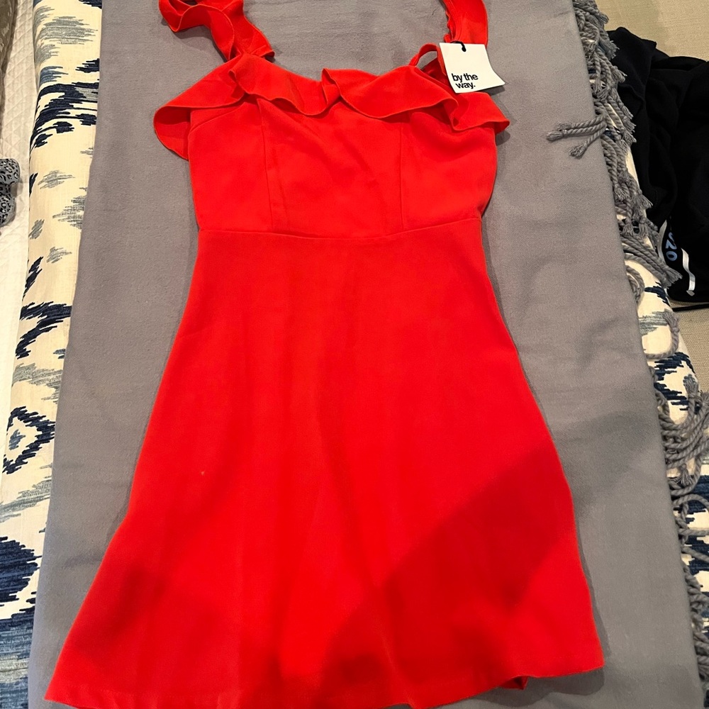 Mini red dress